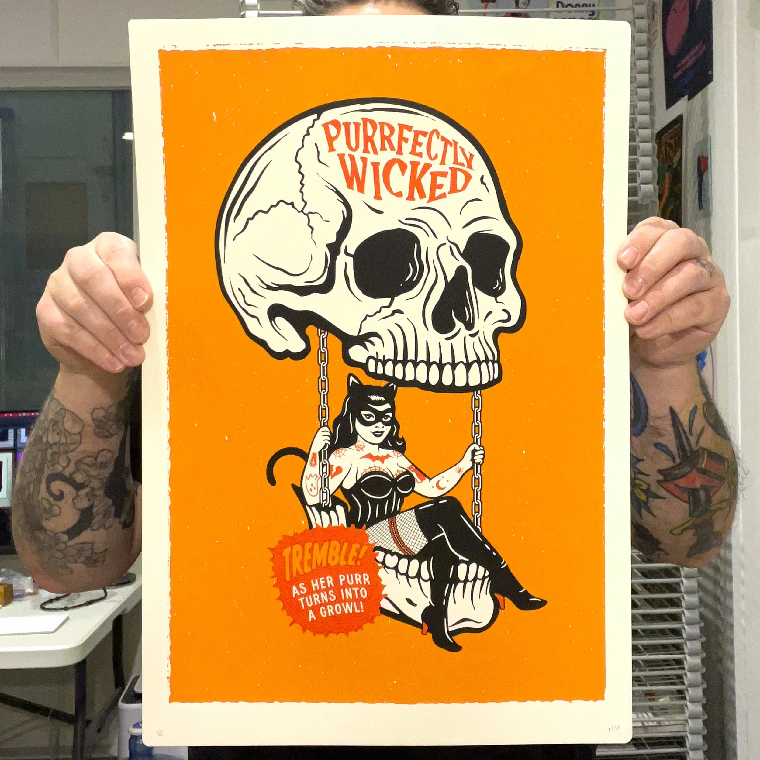 Purrfectly Wicked Print — Landers Design Purrfectly Wicked Print — Landers Design